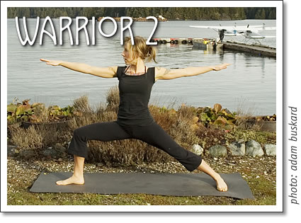 tofino yoga - warrior 2
