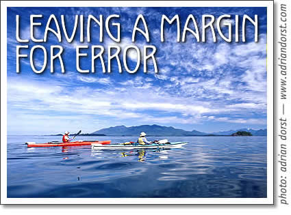 tofino kayak - leaving a margin for error