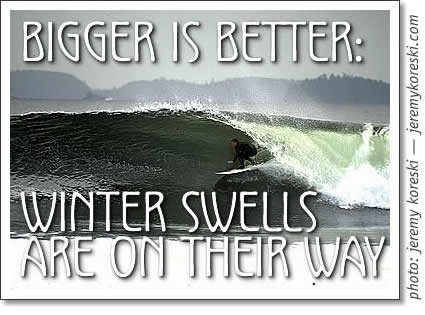 tofino surfing - winter swells