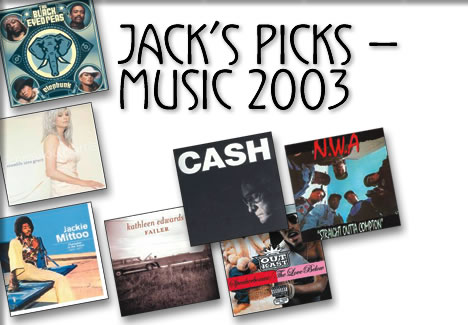 tofino music: jack's picks - music 2003