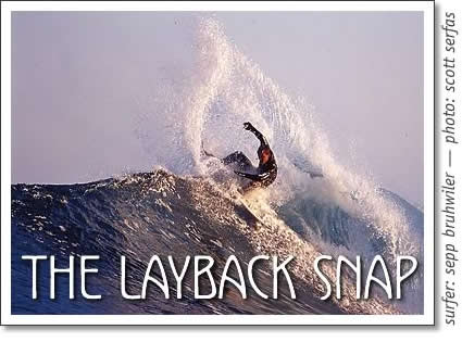 tofino surfing - the layback snap