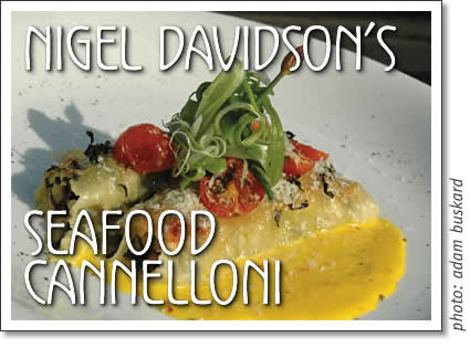 tofino recipe - nigel davidson's seafood cannelloni