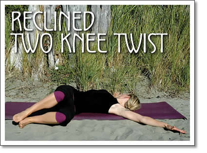 tofino yoga - reclined two knee twist