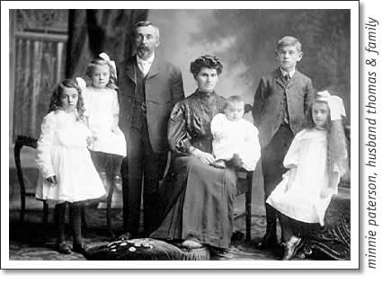 tofino history - minnie paterson, husband thomas and family