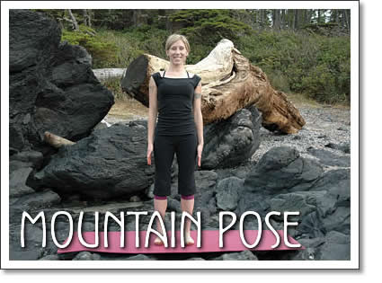 tofino yoga: mountain pose