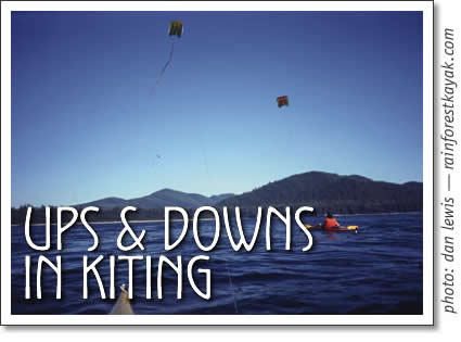 tofino kayak - ups and downs in kiting