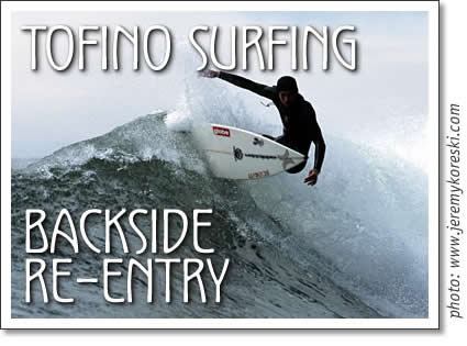 tofino surfing - backside re-entry