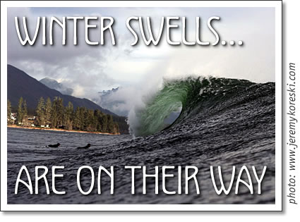 tofino surfing - winter swells are on their way