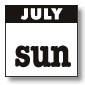 july - sundays