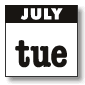 july - tuesdays