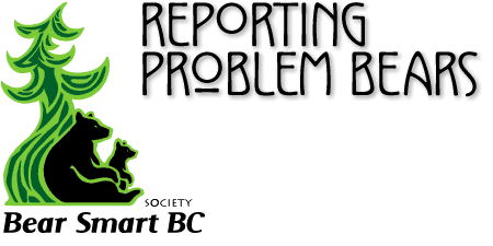 tofino bear smart - reporting problem bears