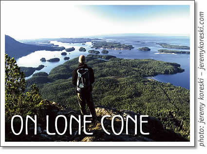 Tofino hiking - On Lone Cone