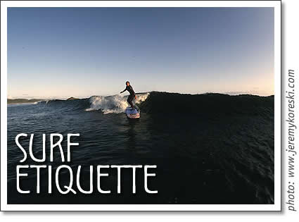 tofino surfing - surf etiquette
