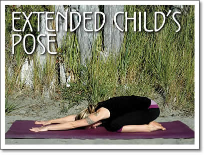 tofino yoga - extended child's pose