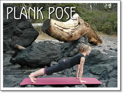 tofino yoga: plark pose