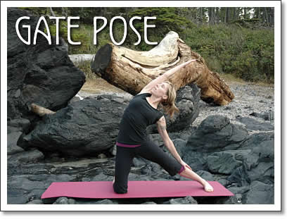tofino yoga: gate pose