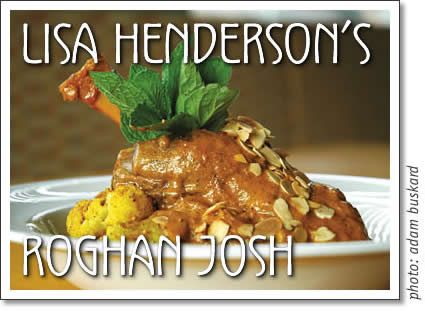 tofino food - lisa henderson's roghan josh