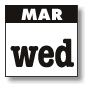 march wednesday